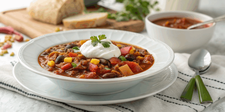 Heerlijke vegetarische chili uit de slowcooker – vol smaak en supereasy