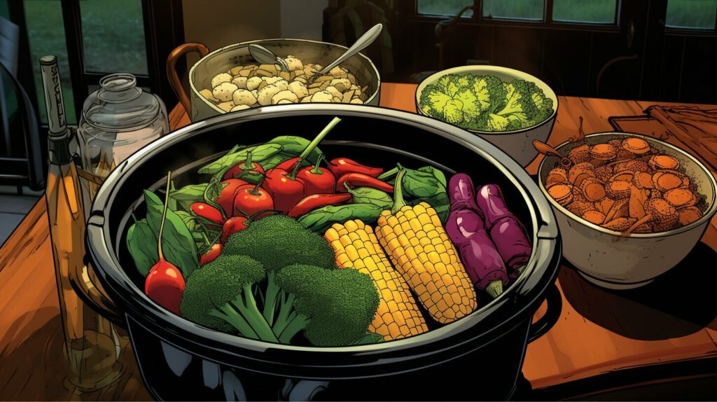 gezonde groenten koken in een slowcooker gezonde groenten koken in een slowcooker