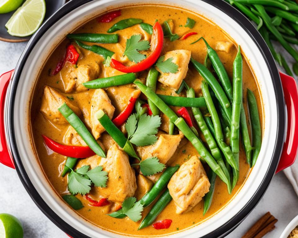Kokos limoen kipcurry in de slowcooker