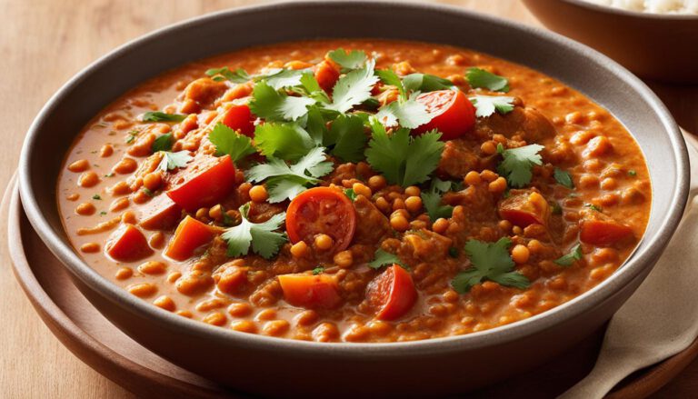 Rode linzen curry in de slowcooker