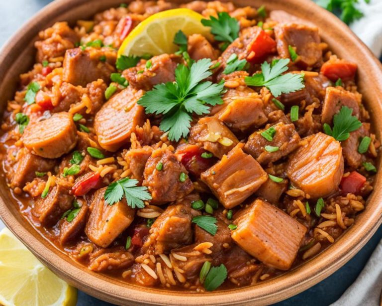 Voordelige slowcooker kippenjambalaya