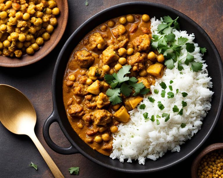 bloemkool kikkererwten curry