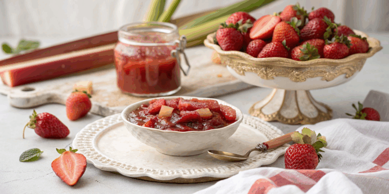 Aardbei Rabarber Compote uit de Slowcooker – Eenvoudig en Lekker Recept