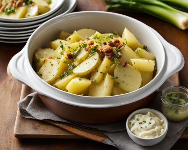 Budgetvriendelijke Slowcooker Aardappel Preischotel Slowcooker Aardappel Prei Ovenschotel 600x480