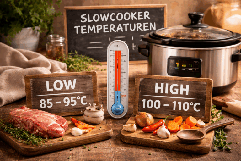 high vs low in de slowcooker