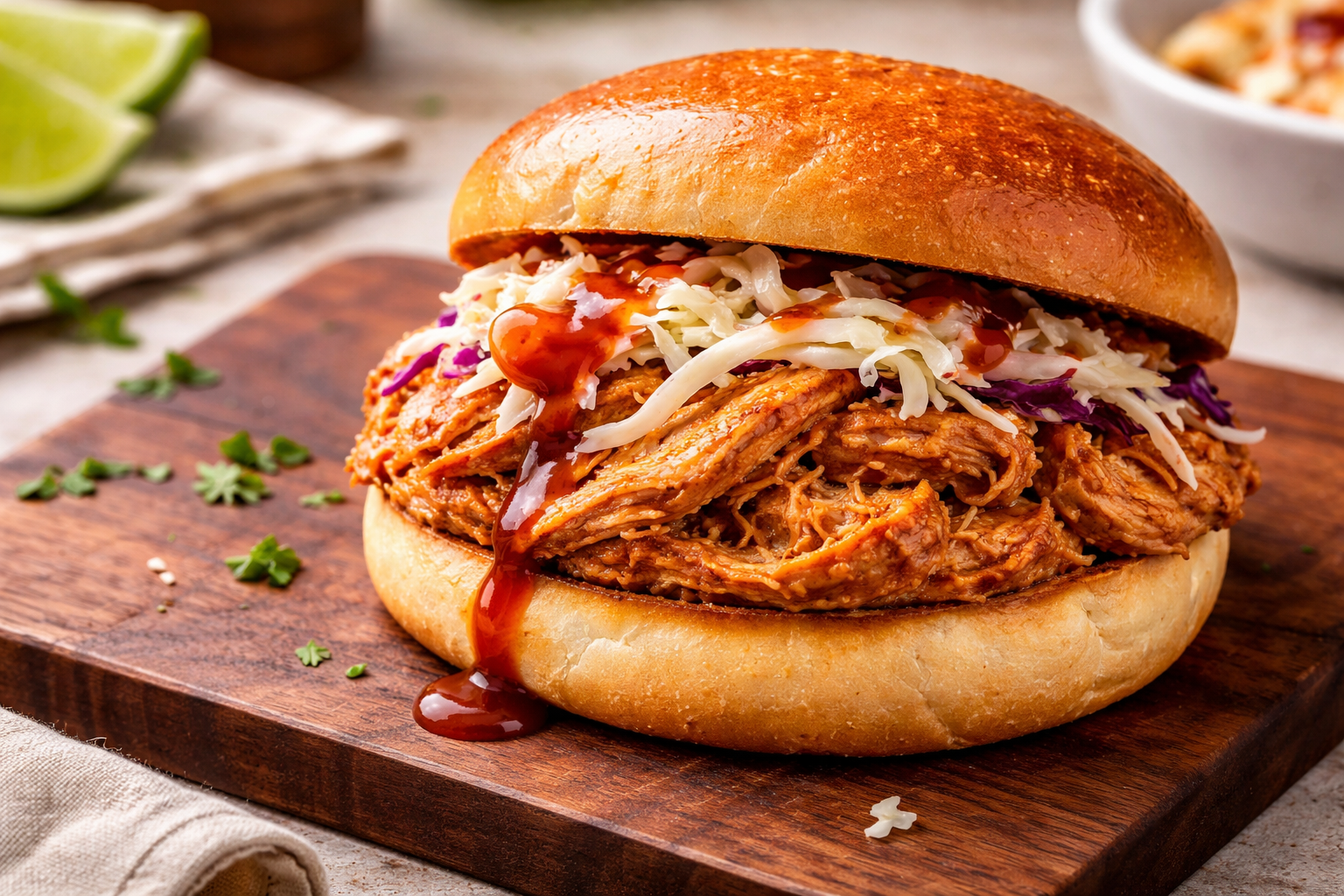 broodje pulled chicken