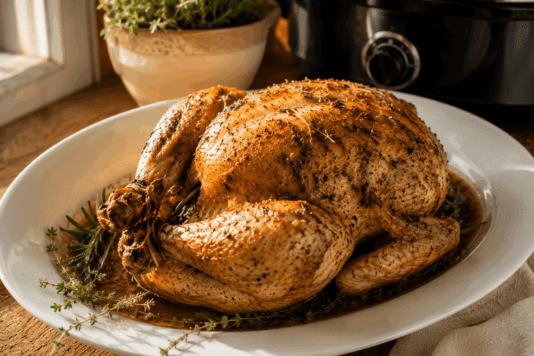 hele kip uit de slowcooker