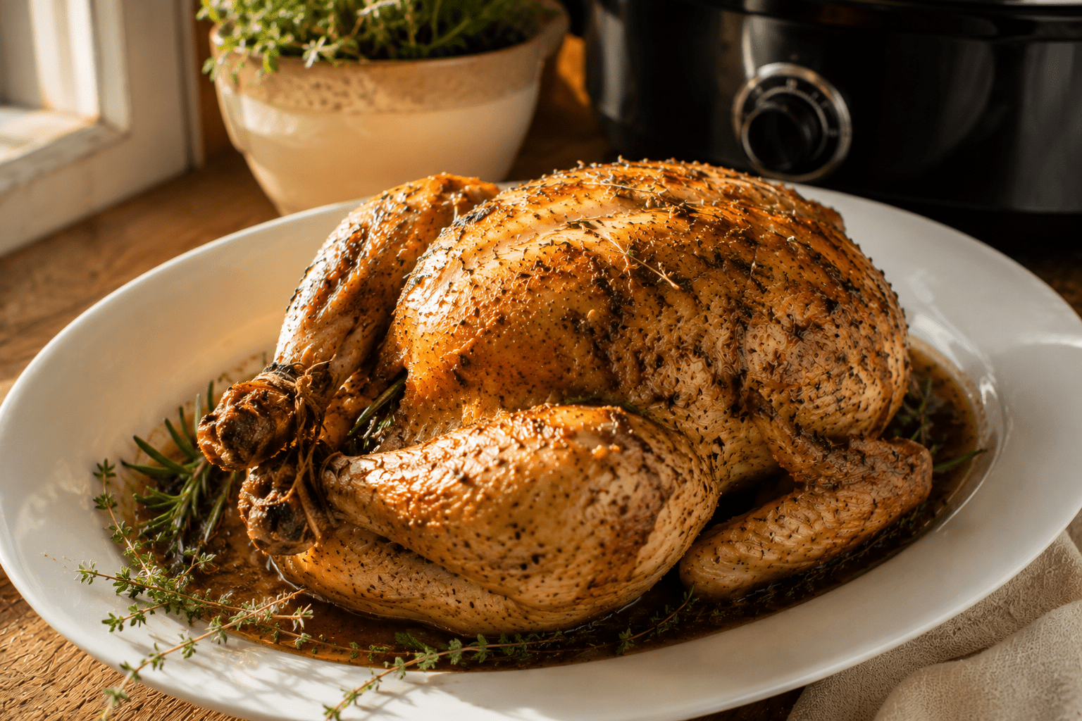 hele kip uit de slowcooker