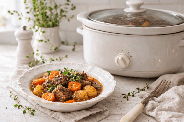 maaltijd koken in de slowcooker