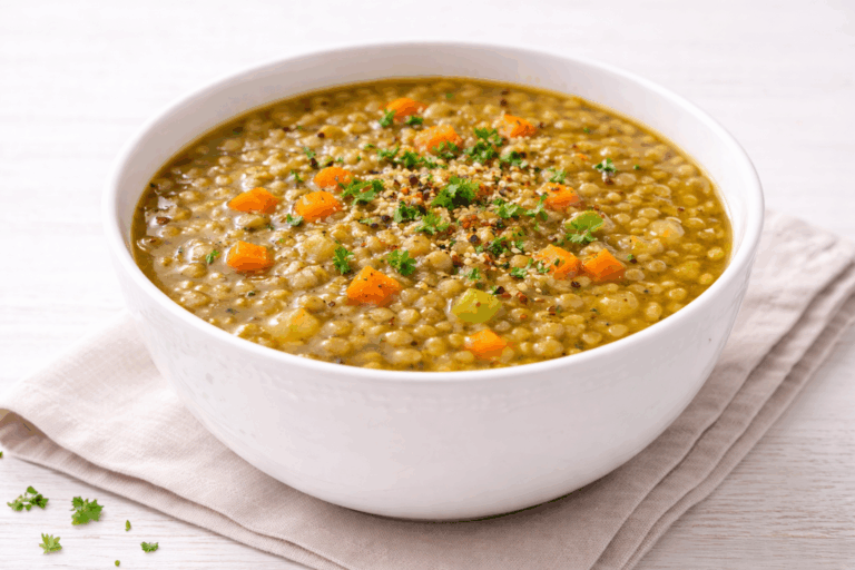 Linzensoep uit de slowcooker (gezond, goedkoop & makkelijk)