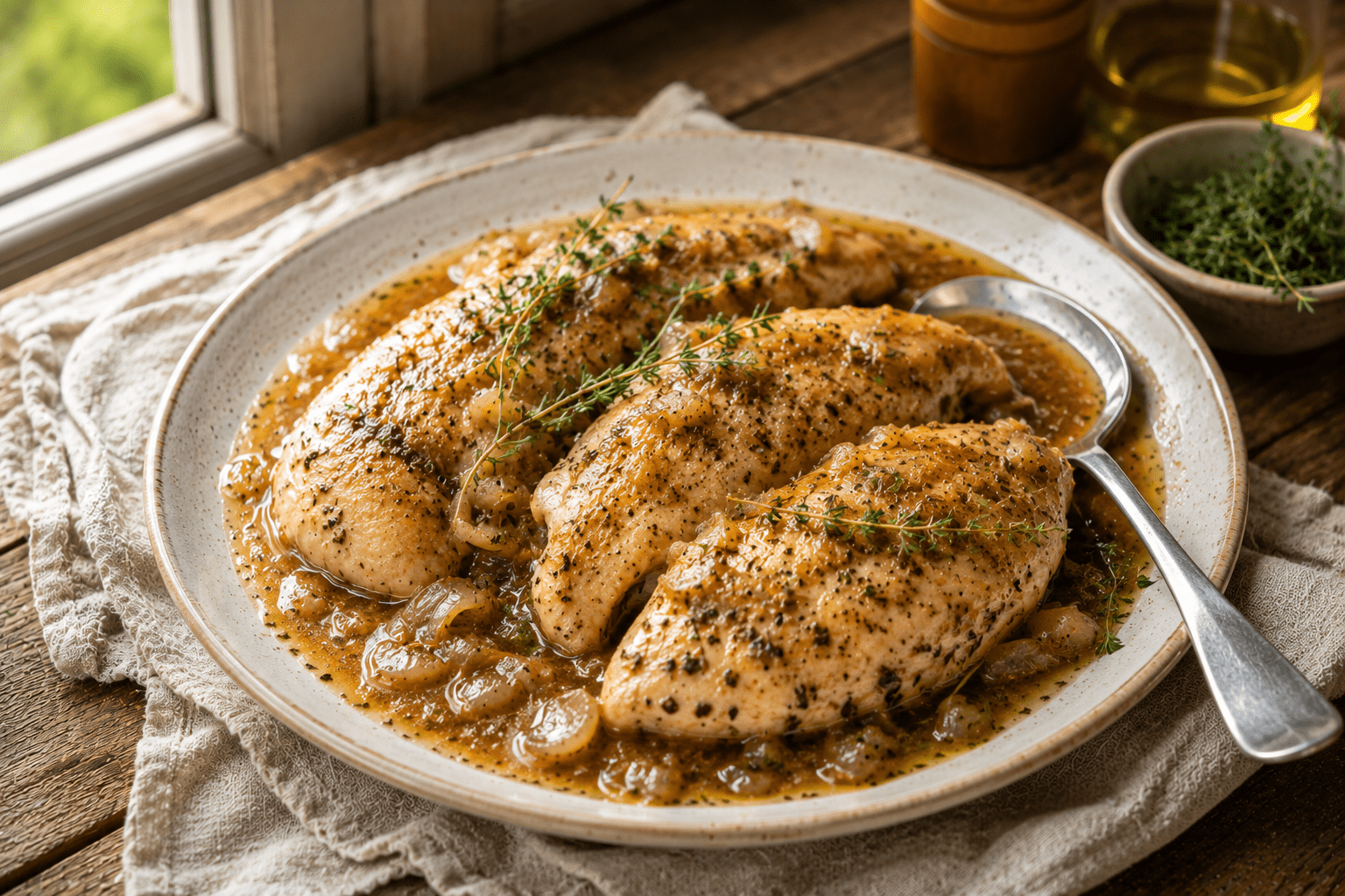 kipfilet met kruiden uit de slowcooker